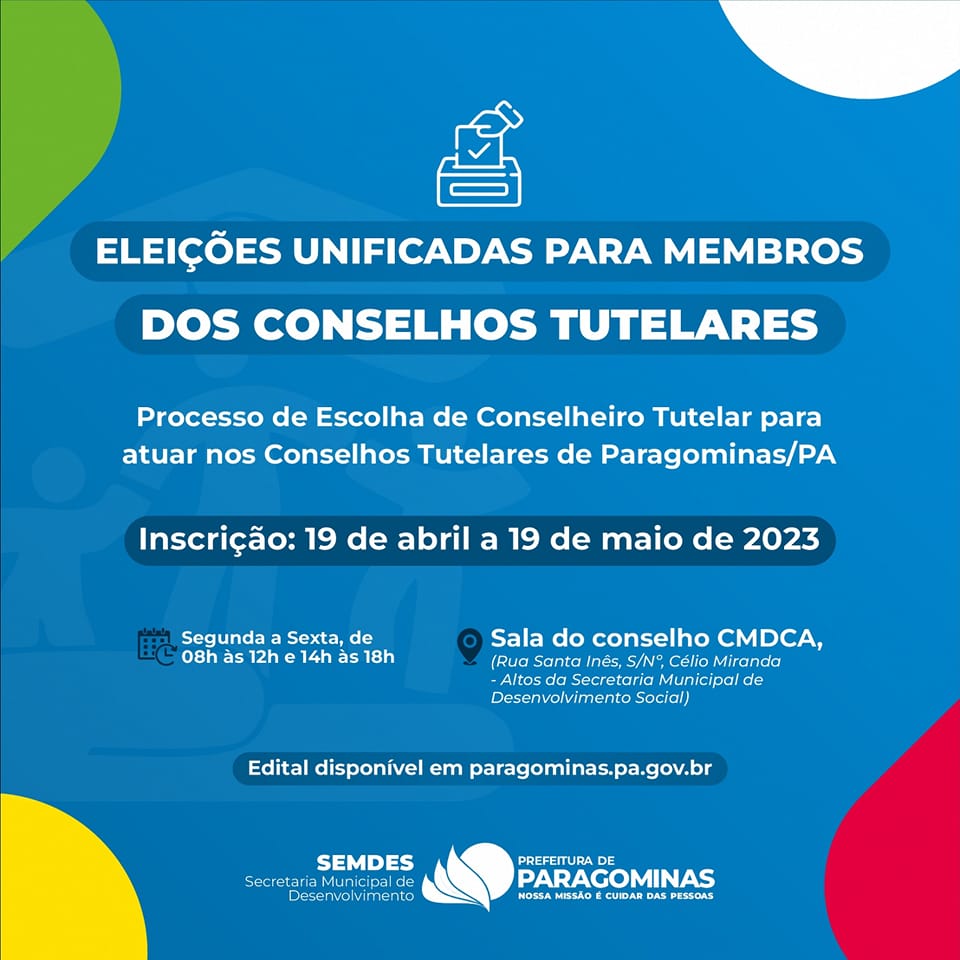 Eleição dos Conselhos Tutelares de Paragominas